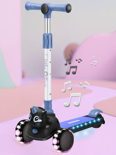 Little Olive Little Rider Sound & Light Scooter: The Ultimate Ride For 3 - 7 years Old Kids