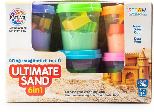 Ratnas Ultimate Sand 6in1 (1034) Bring imagination to Life with Sand & Mold