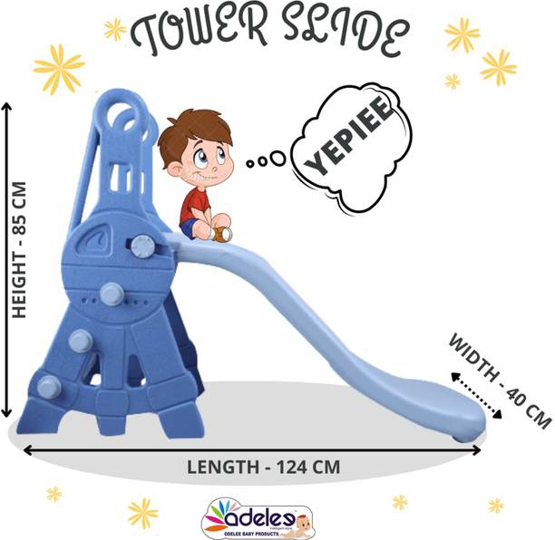 ODELEE Tower Slide ,Garden Sliding for Baby 1to7 Yrs-Best Birthday Gift