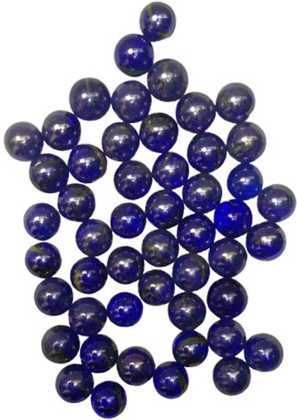 Jiyansh Traders 50_Pcs Dark Blue OR Blue Colour Kanche in Outdoor Toy 50 Pieces