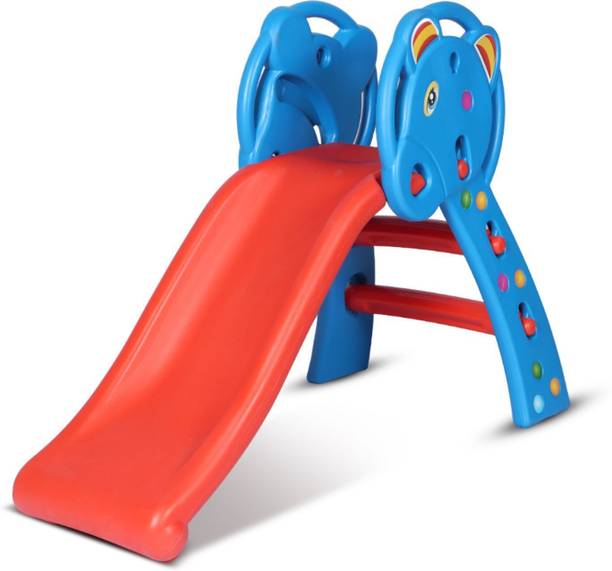 Toy Plus Toy Plus Freestanding Foldable Slide for Kids (24+ Months, Blue & Red))