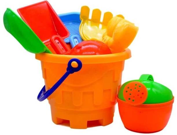 Smartcraft Beach Play Set for Kids Sand Play Set with Bucket, Shovels & Molds