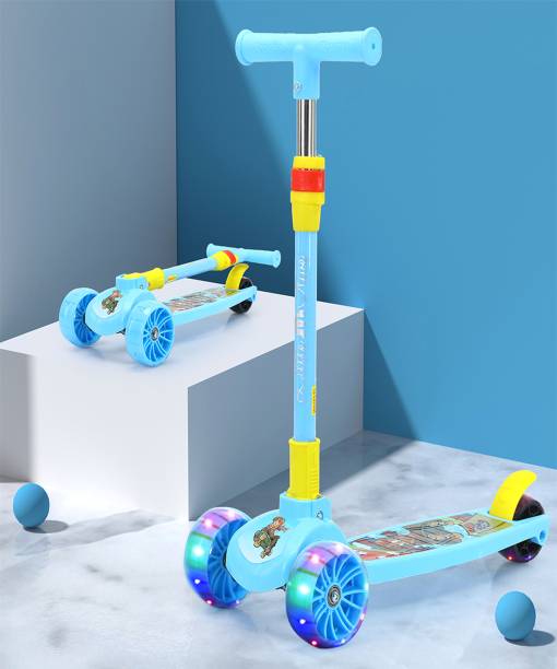 Little Olive Enduro Kids Scooter: Attractive Deck, LED Wheels, Easy-Fold Design For Kids