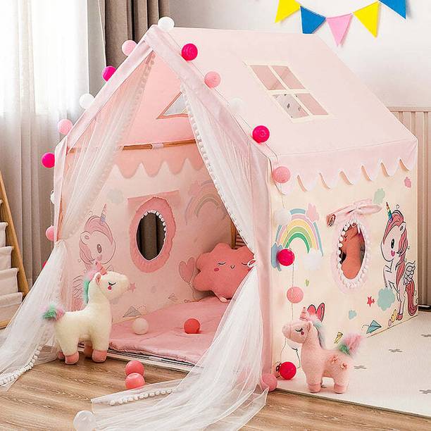 Woxell Delux Unicorn Theme Play Tent House For 3-10 Year Boy And Girls