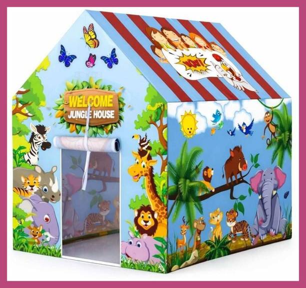 Valam Enterprise FunToys Large Play Tent For Kids Indoor Outdoor Foldable Lightweight Easy Setup