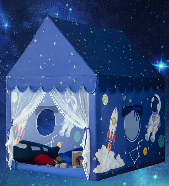 RADHE ENTERPRISE Girl's and Boy's Extremely Light Weight Play theme Tent House for Kids(ROCKET )