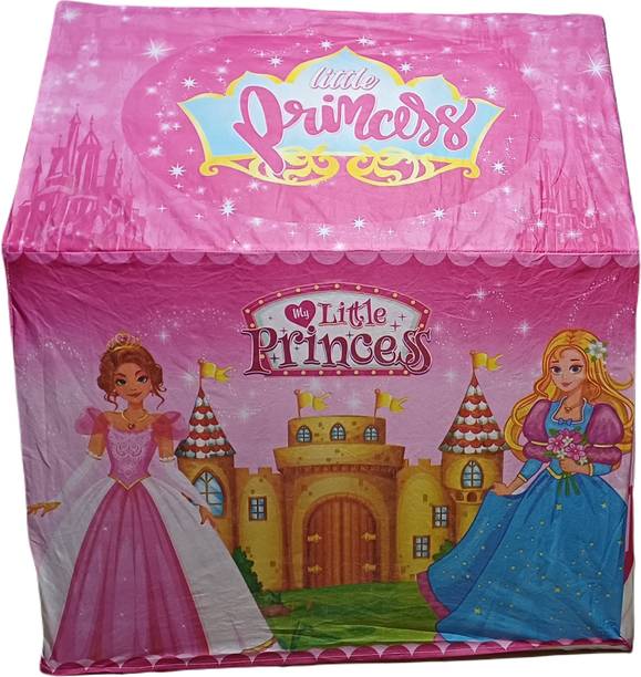 Nafhotoz Pink Foldable Tent for Kids – Fairy Tale Castle Design