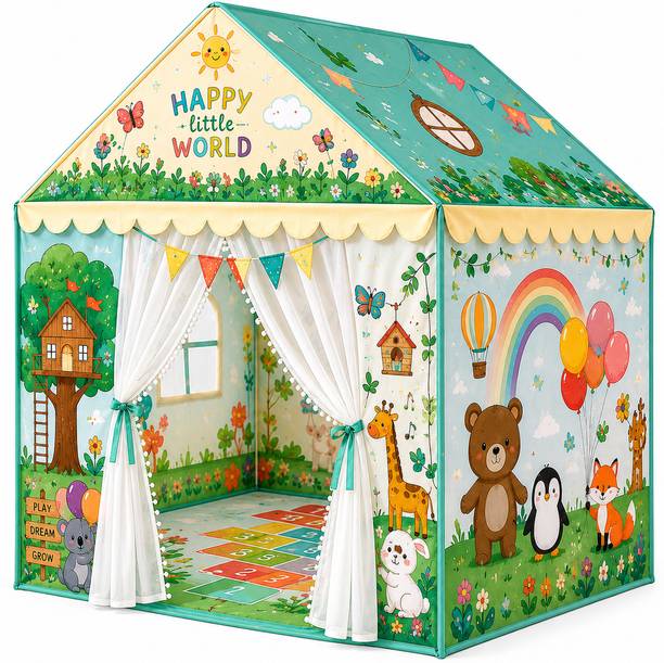 TAJPARA ENTERPRISE Kids house tent house for 15 years boys and girls(BIG SIZE) (Multicolor)