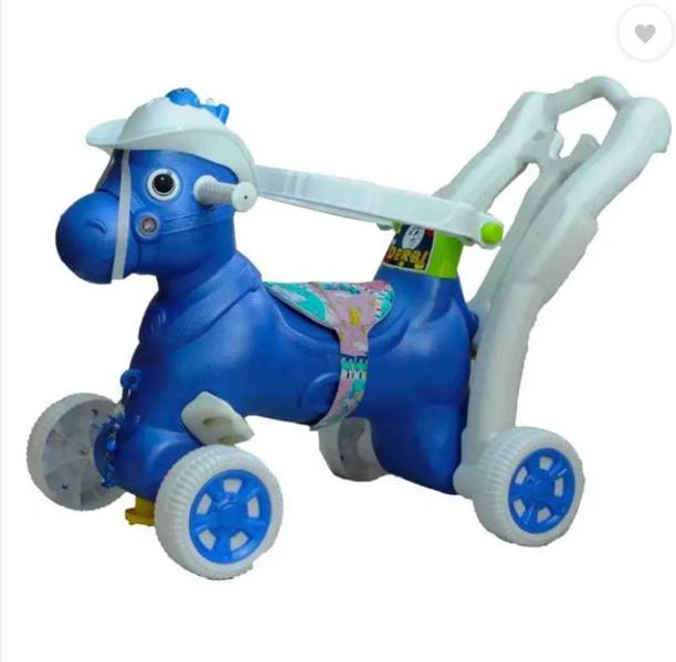 JoyRide Derby Flip Rocker Musical 2 in 1 Horse Rider Walker Baby 6-18 Months boy & Girls