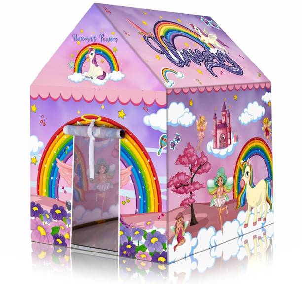 YUGSALES Unicorn & Fairy Theme Kids Play Tent House