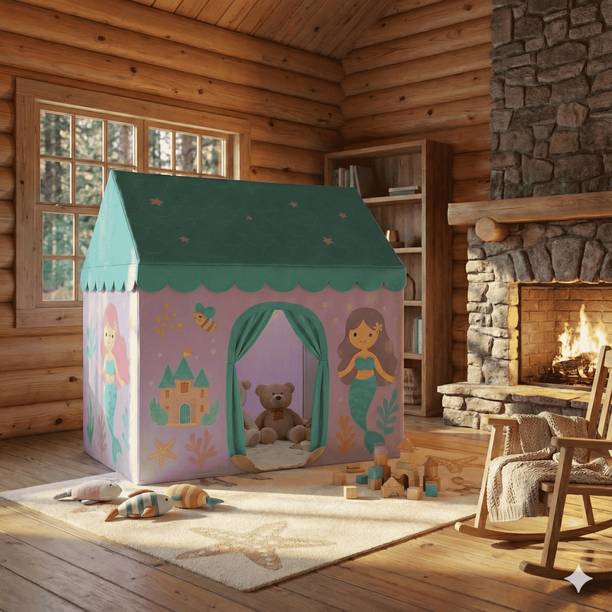 TAJPARASALES Girl's and Boy's Extremely Light Weight Play theme Tent House for Kids