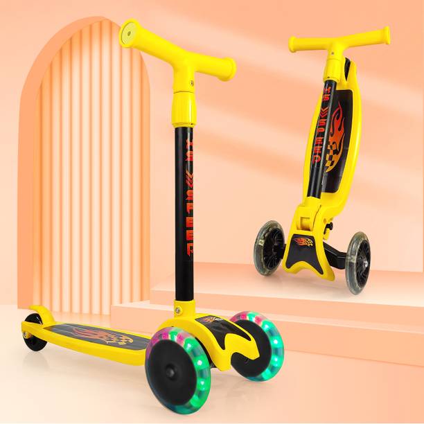 SPEEDFOX Kids Scooter with LED PU Wheels, Foldable Design, Adjustable–Ideal for 2-6 Years Kids Scooter