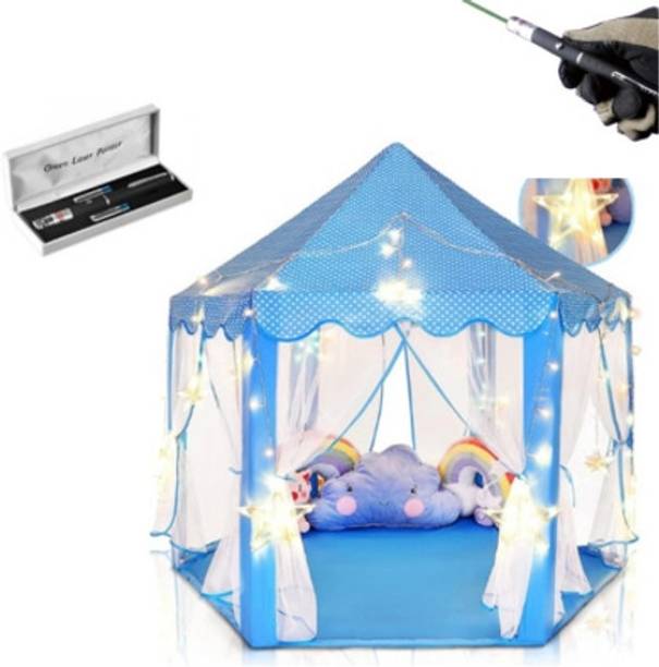 Joyful Journey Kids Tent House | Princess Castle Tent House + [Free Laser Pointer]