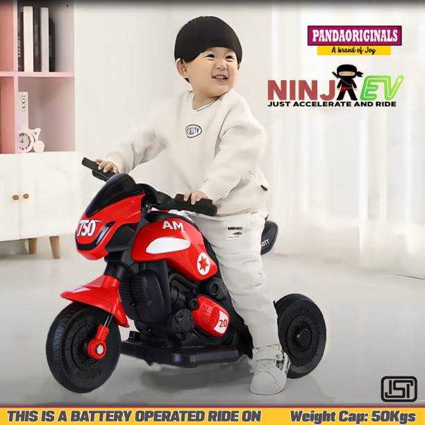 Pandaoriginals Ninja Ev Bike Battery Operated Musical Toy