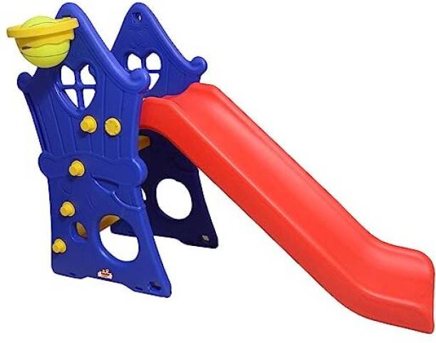 PLAYTOOL NEW FOLDING SLIDER/School Indoor and Outdoor Slide for Baby/Kids (Red, Blue)