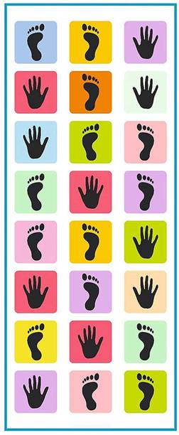 Aavzaa Hopscotch Jumbo Play Mat, Game for Kids, Adults, Indoor-Outdoor Fun Game Party