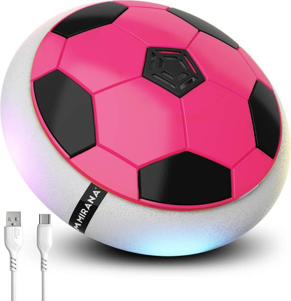 Mirana USB Rechargeable Indoor Hoverball Soccer | AirFootball Neon Lite | Gift for Kids