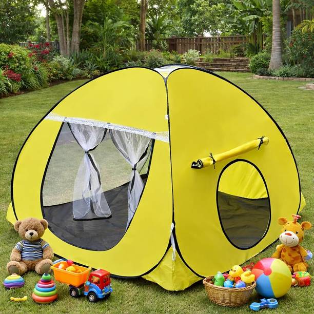 SILVER SHINE Foldable delightful patterns Popup Kids Play Tent House for Multi Purpose