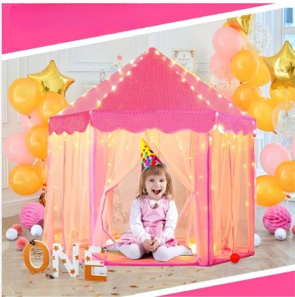 HornFlow Play Tent, Ceither Princess(IND*852) Castle Girls Playhouse
