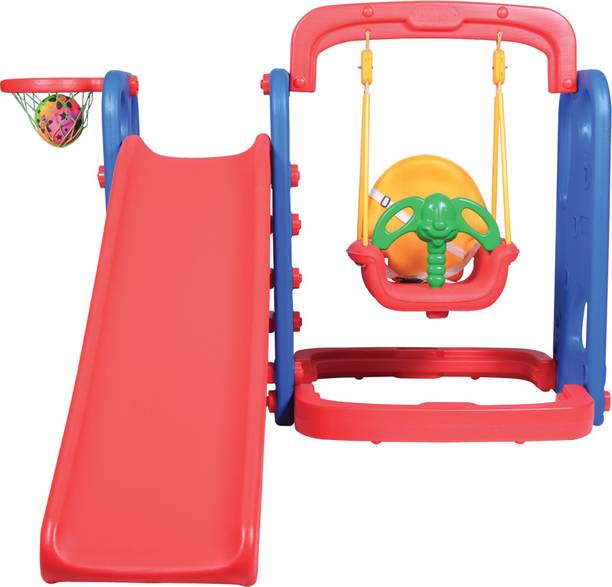PLAYGRO Super Senior Slide Combo Garden Baby Slide Hanging Swing for Kids & Toddlers