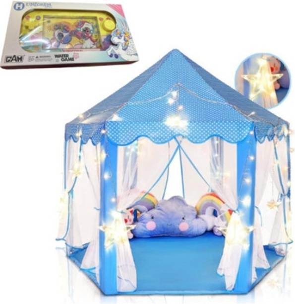 Joyful Journey Kids Tent House | Princess Castle Tent House + [Free Water Ring Game]