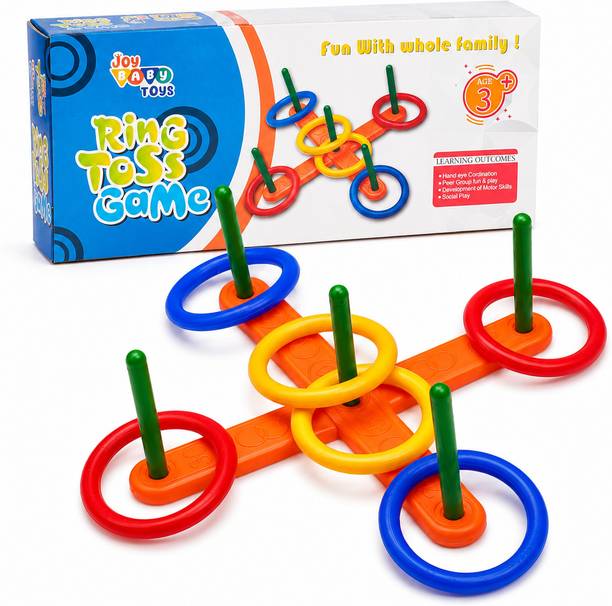 BEBRIGHT Ring Toss Game for Kids Colorful Ring