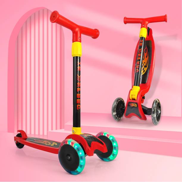 SPEEDFOX 3-Wheel Foldable Scooter for Kids | PU Wheels | Strong & Safe | for Boy & Girl 3 wheel kids scooter for 2-6 years Tricycle