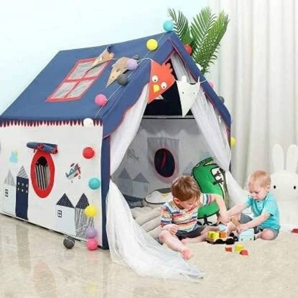 Shopnow New SN KIDS PLAY TENT HOUSE FOR 3-15 YEAR OLD GIRLS AND BOYS ( BLUE CITY)