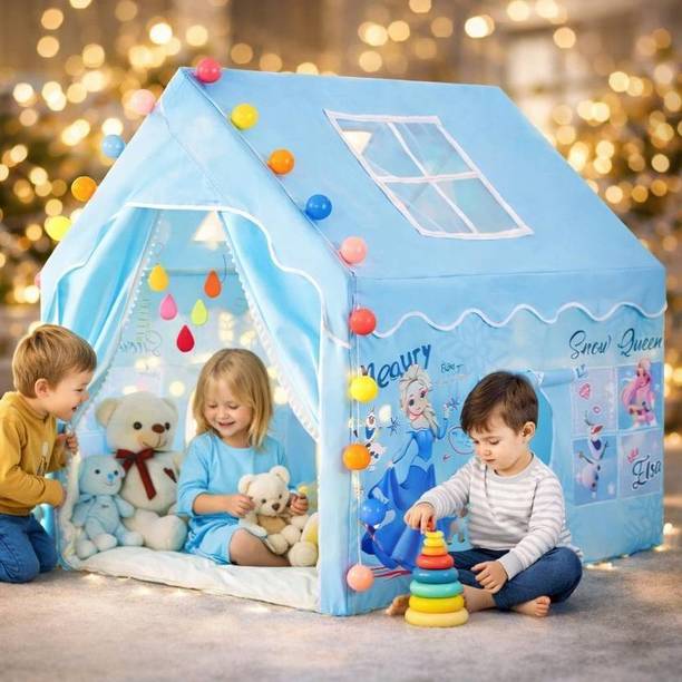 DRASHTI SALES Girl's and Boy's Extremely Light Weight Play theme Tent House for Kids
