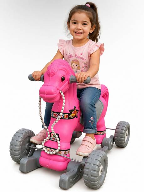 Fuddu Baby Ride-On Chetak Horse Non-Musical Rider Toy for Toddlers CHETAK Horse Toy