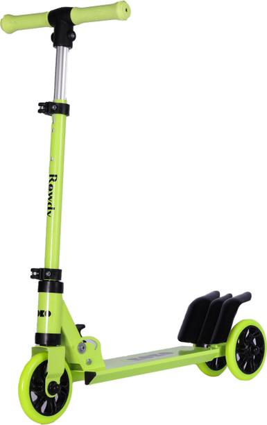 koko Rowdy Kick Scooter with Adjustable Height & Portable, For Age 3+ Max Weight-50kg