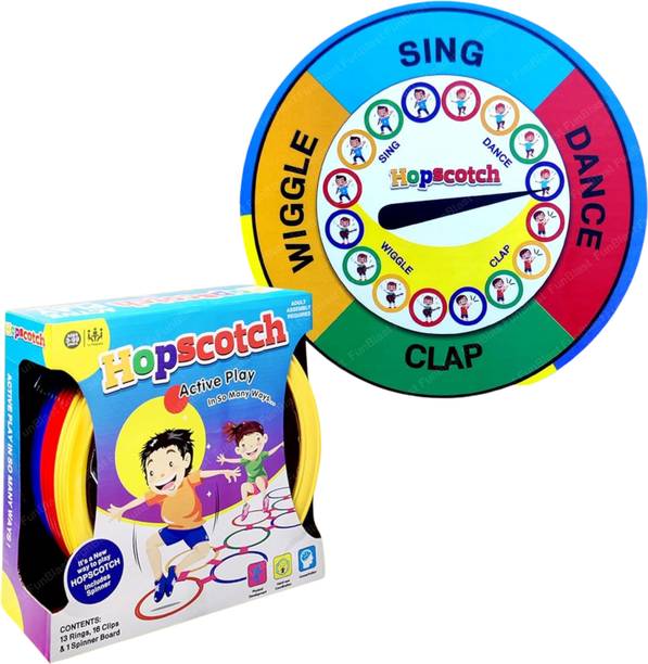 Zuuluzrs Hopscotch Active Indoor Play Game For Indoor And Outdoor Fun With Family
