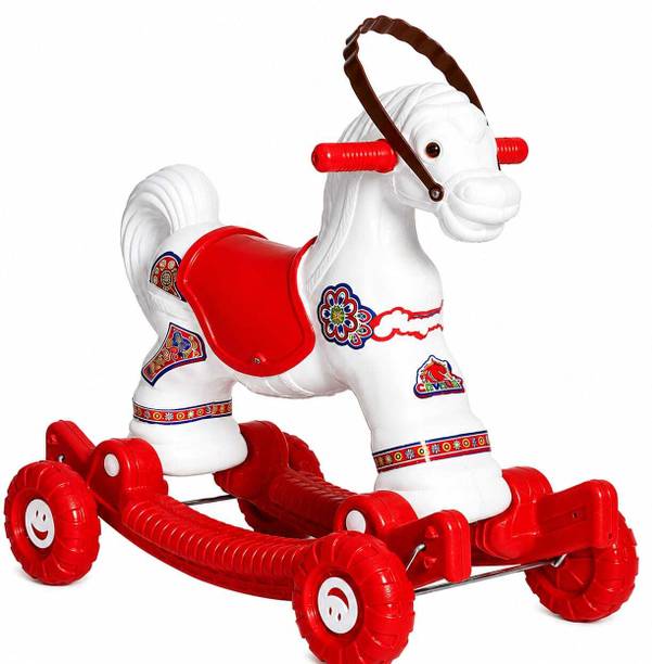 Aghor Kids Ride-On Horse Toy with Wheels and Rocking Function – Preschool Play Rider