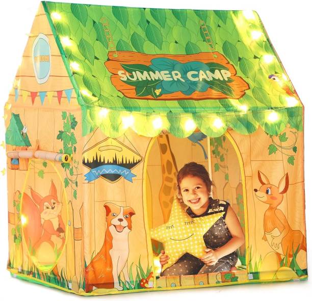 SANGANIENTERPRICE Extremely Light Weight , Water Proof Kids Play Tent House Girls and Boys (Multicolour)