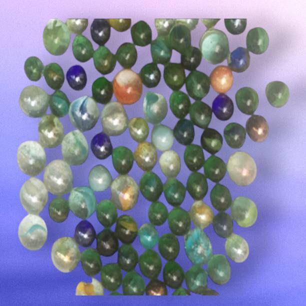 Jiyansh Traders 100Pieces Mix OR Multicolour Kanche Glass Marble Ball_60