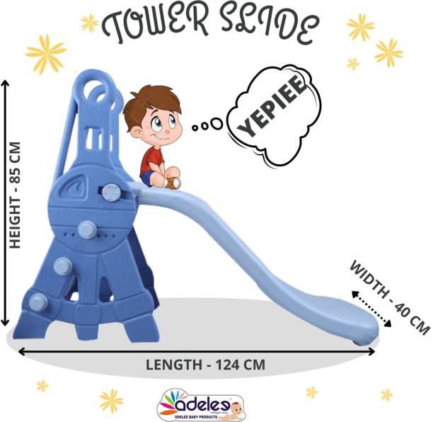 ODELEE Tower Slide ,Garden Sliding for Baby 1to7 Yrs-Best Birthday Gift
