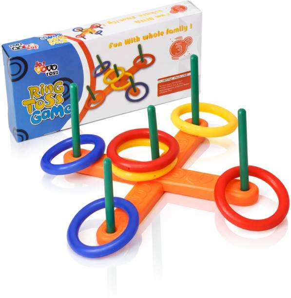 smartrends Ring Toss Game (5-Sticks 2-Stick Holders 6-Rings) Indoor/Outdoor Activity Gams