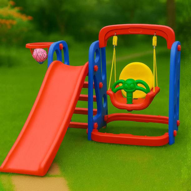 Ehomekart Slide and Swing Combo for Kids - PLAYGRO Garden Slider & Swing Combo