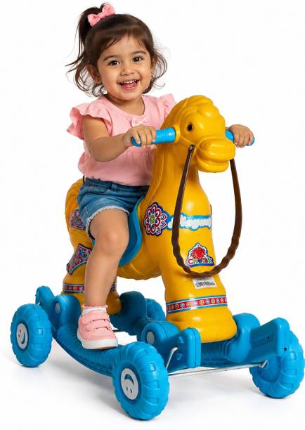Fuddu 2 in 1 Horse Rider for Kids 1-5 Yr Birthday Gift for Boys/Girls