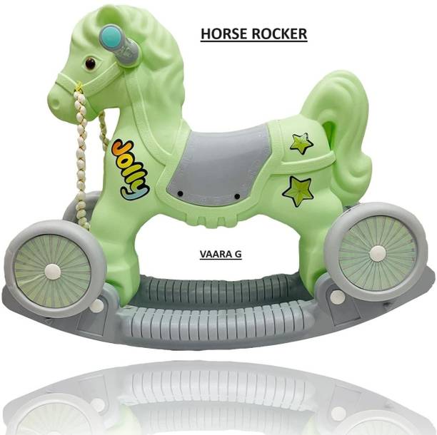 VAARA G LITTLE CHETAK HORSE FOR KIDS TO PLAY Non Battery Operated Ride On (Multicolor)