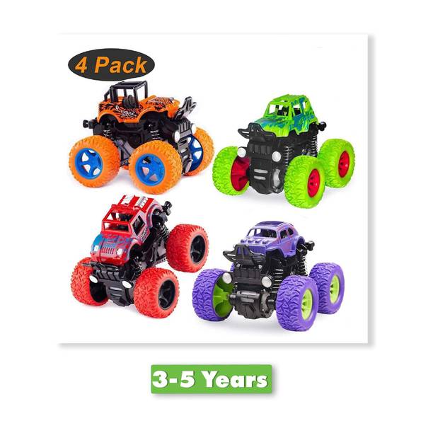 CLICKEDIA Toy-Monster Truck-Pack of 4