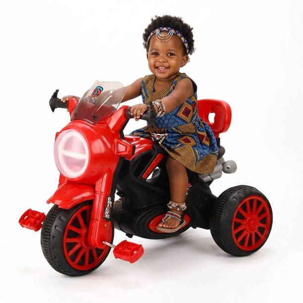 LITTLELARK LED Lights & Big Wheels Guided Trike ISI Marked