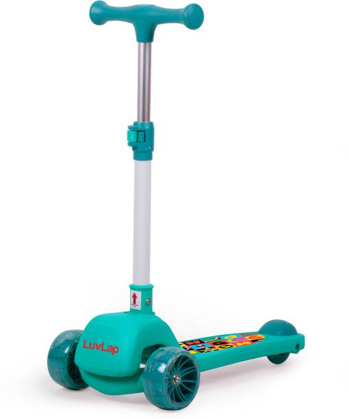 LuvLap Elegant Scooter for Kids- Toddler 3-Wheel Kick Scooter with LED Lights