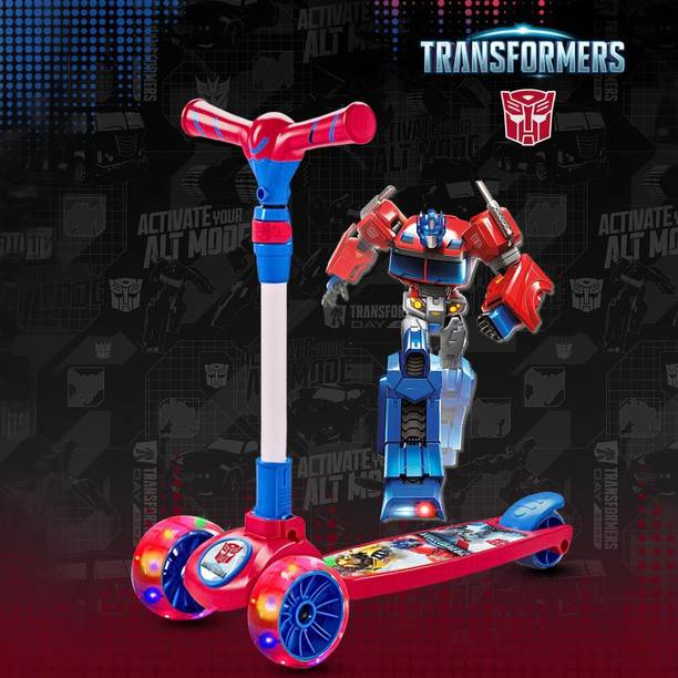 Miss & Chief Spartan Transformers - 3 Wheel Kick Scooter,Foldable with LED Wheels