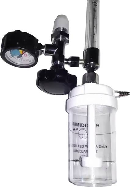 Sanjivani OXYGEN FLOW METER WITH HUMIDIFIER BOTTLE Respiratory Exerciser (Pack of 1) Wall Mount Oxygen Cylinder Holder