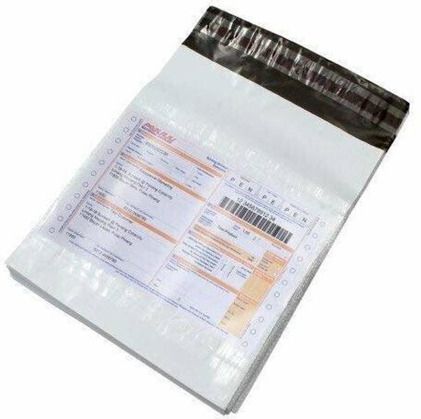 JFLEXY Packaging 8x10 inch Plain Temper Proof Courier Bag With Document Pouch Security Bag