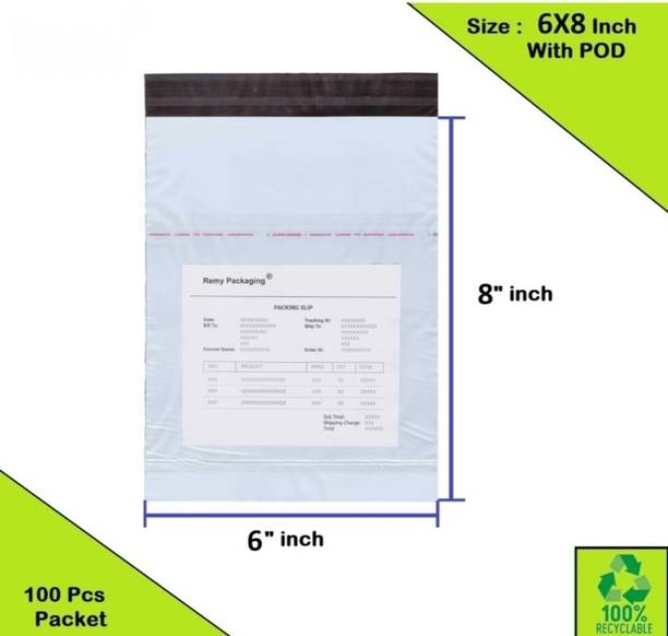 Quick Click Goods Heavy Quality Courier Bag Cover with POD (52 Microns) used for seller Security Bag