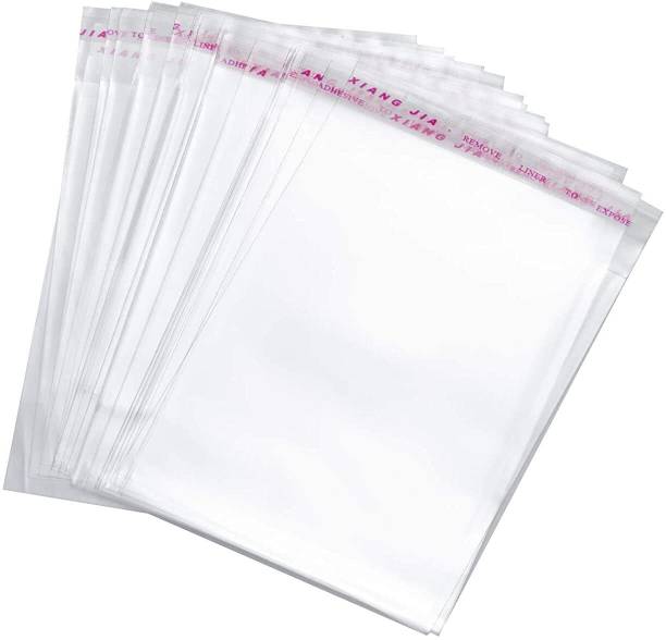 FeelBlue Transparent Bopp Pouches with Self Adhesive, For Packing Clothes Articles etc Security Bag