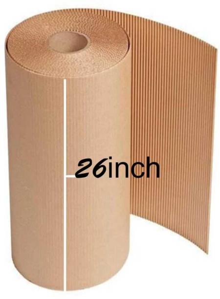 Prigobuy Corrugated CardboardRoll Brown Paper for Packing & Crafting (26 Inch x 5 Meter Security Bag