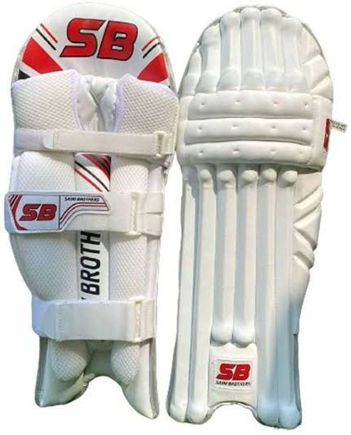 DRO VELCRO WHITE BATTING LEG PAD FOR CRICKET Men's (39 - 43 cm) Batting Pad